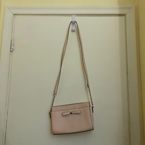 Kate Spade mini crossbody purse. Baby pink.